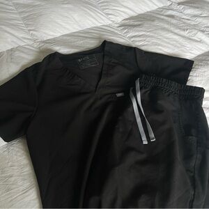 Black FIGS Scrubs Set